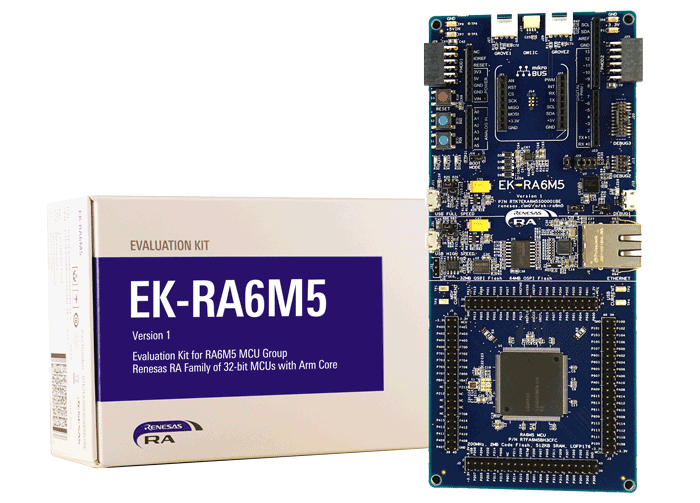 32-битные микроконтроллеры Renesas RA6M5 Arm® Cortex®-M33 200 МГц с TrustZone®